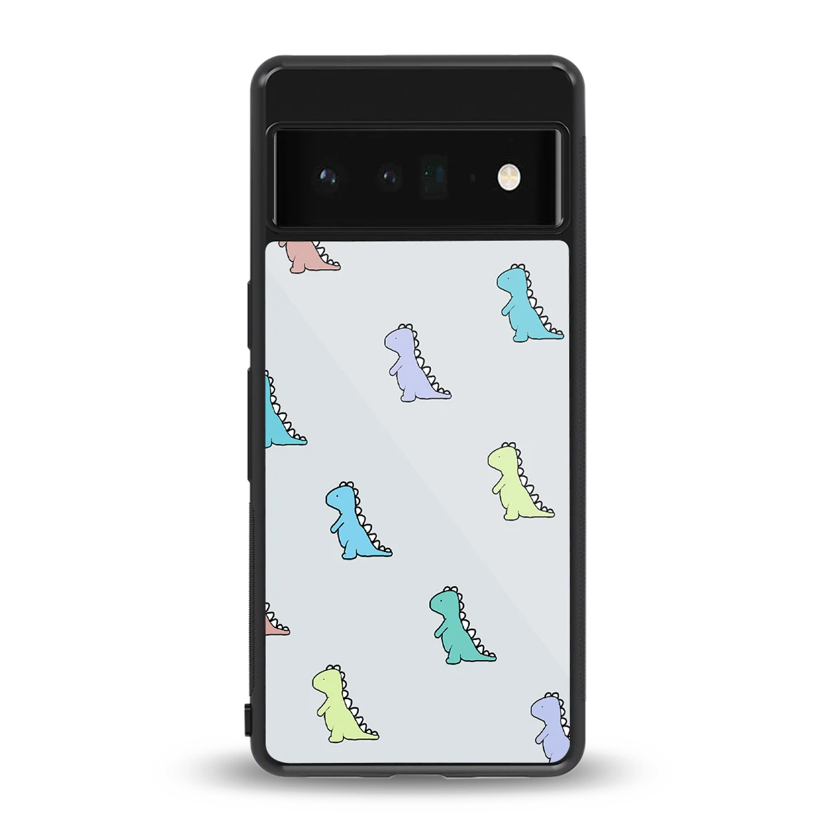 Dino back phone cover | glass case for google pixel 6 pro