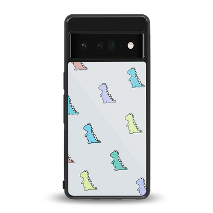 Dino back phone cover | glass case for google pixel 6 pro