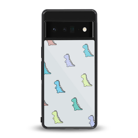 Dino back phone cover | glass case for google pixel 6 pro
