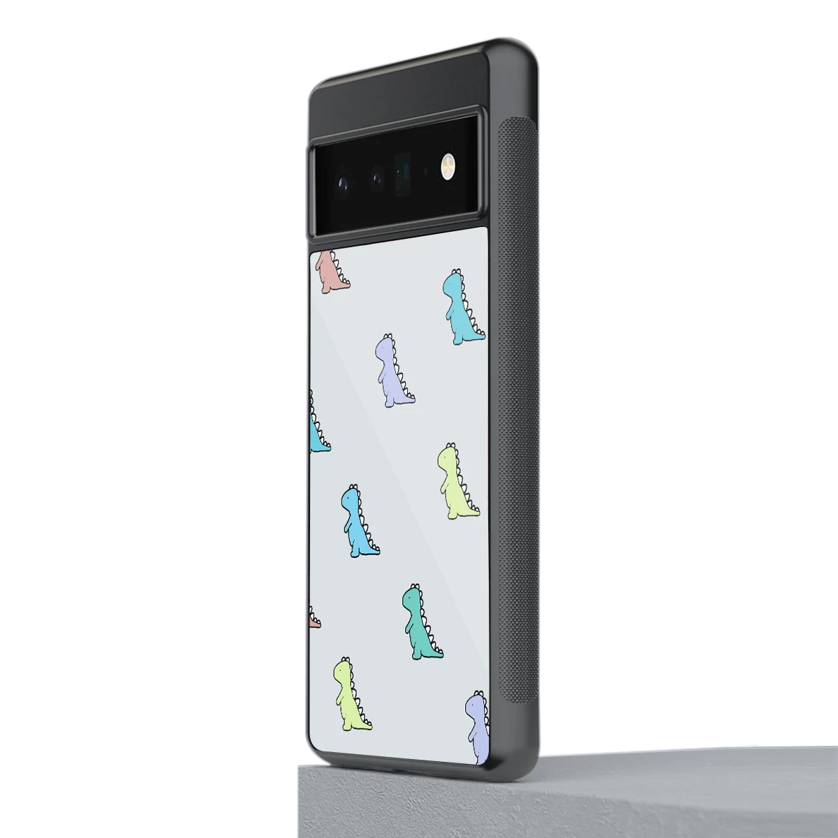 Dino stylish phone case for google pixel 6 pro | glossy glass and slim fit