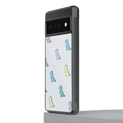 Dino stylish phone case for google pixel 6 pro | glossy glass and slim fit