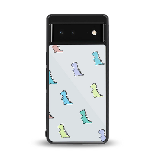 Dino back phone cover | glass case for google pixel 6a