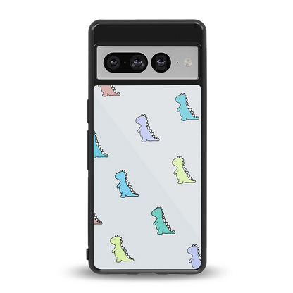 Dino back phone cover | glass case for google pixel 7 pro