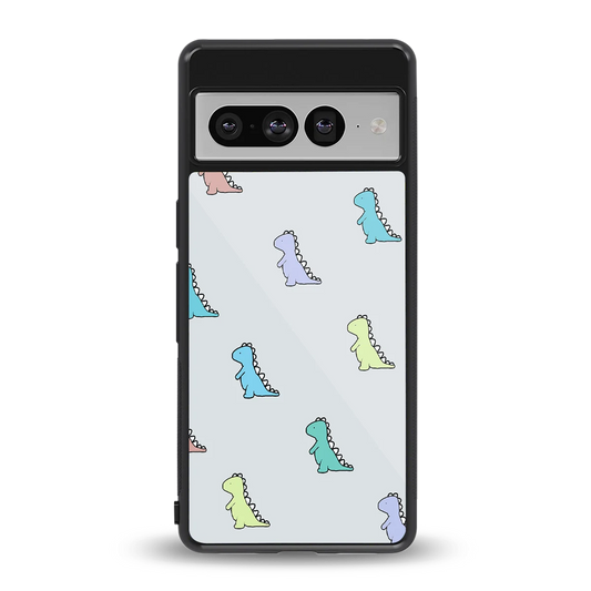 Dino back phone cover | glass case for google pixel 7 pro