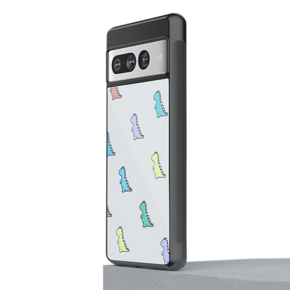 Dino stylish phone case for google pixel 7 pro | glossy glass and slim fit