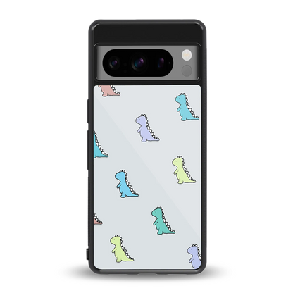Dino back phone cover | glass case for google pixel 8 pro