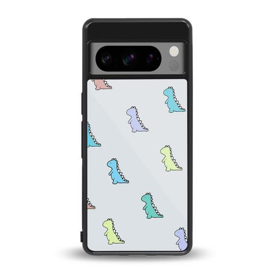 Dino back phone cover | glass case for google pixel 8 pro