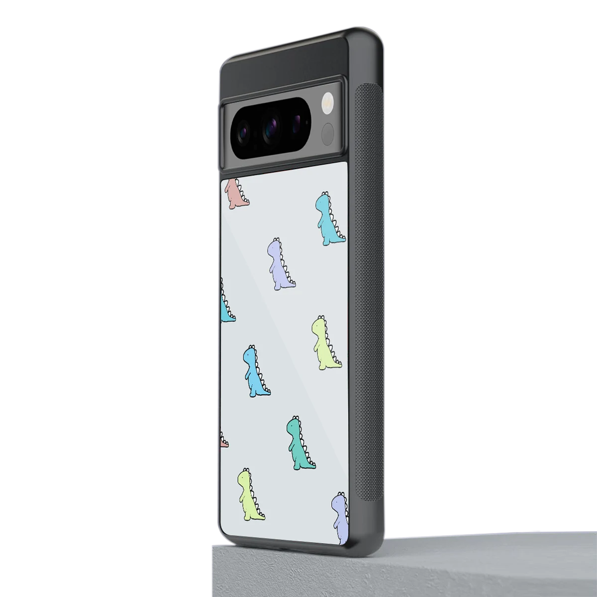 Dino stylish phone case for google pixel 8 pro | glossy glass and slim fit