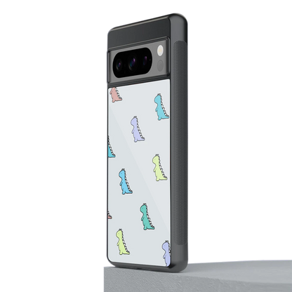 Dino stylish phone case for google pixel 8 pro | glossy glass and slim fit