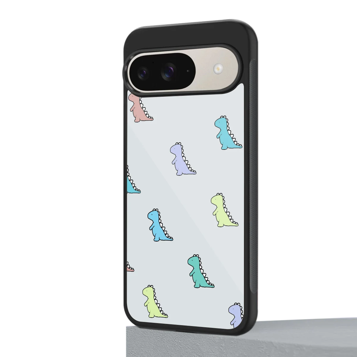 Dino google pixel 9 mobile cover | shockproof glass phone case