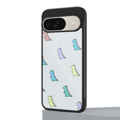 Dino google pixel 9 mobile cover | shockproof glass phone case