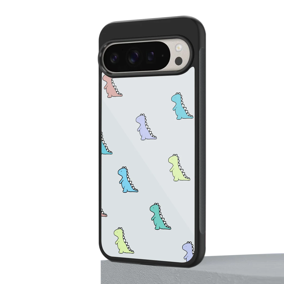 Dino google pixel 9 pro xl mobile cover | shockproof glass phone case