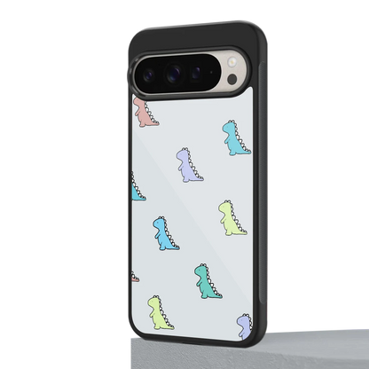 Dino google pixel 9 pro xl mobile cover | shockproof glass phone case