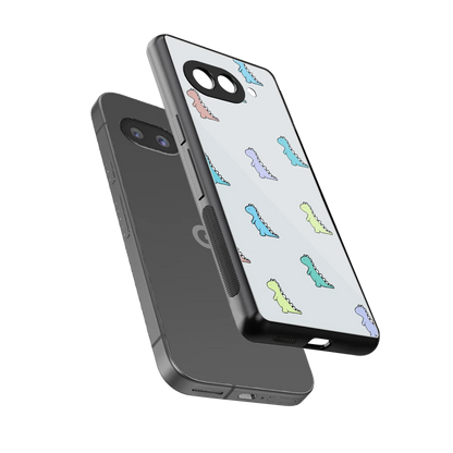Dino sleek google pixel 10a cover with tempered glass back and TPU edges