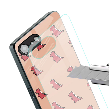 Dino Red stylish phone case for iphone 17e | glossy glass and slim fit