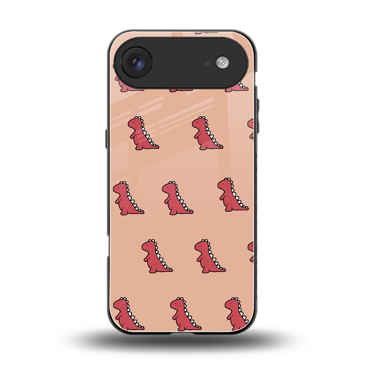 Dino Red back phone cover | glass case for iphone air