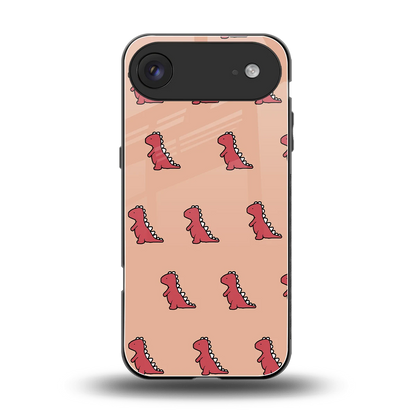 Dino Red back phone cover | glass case for iphone air