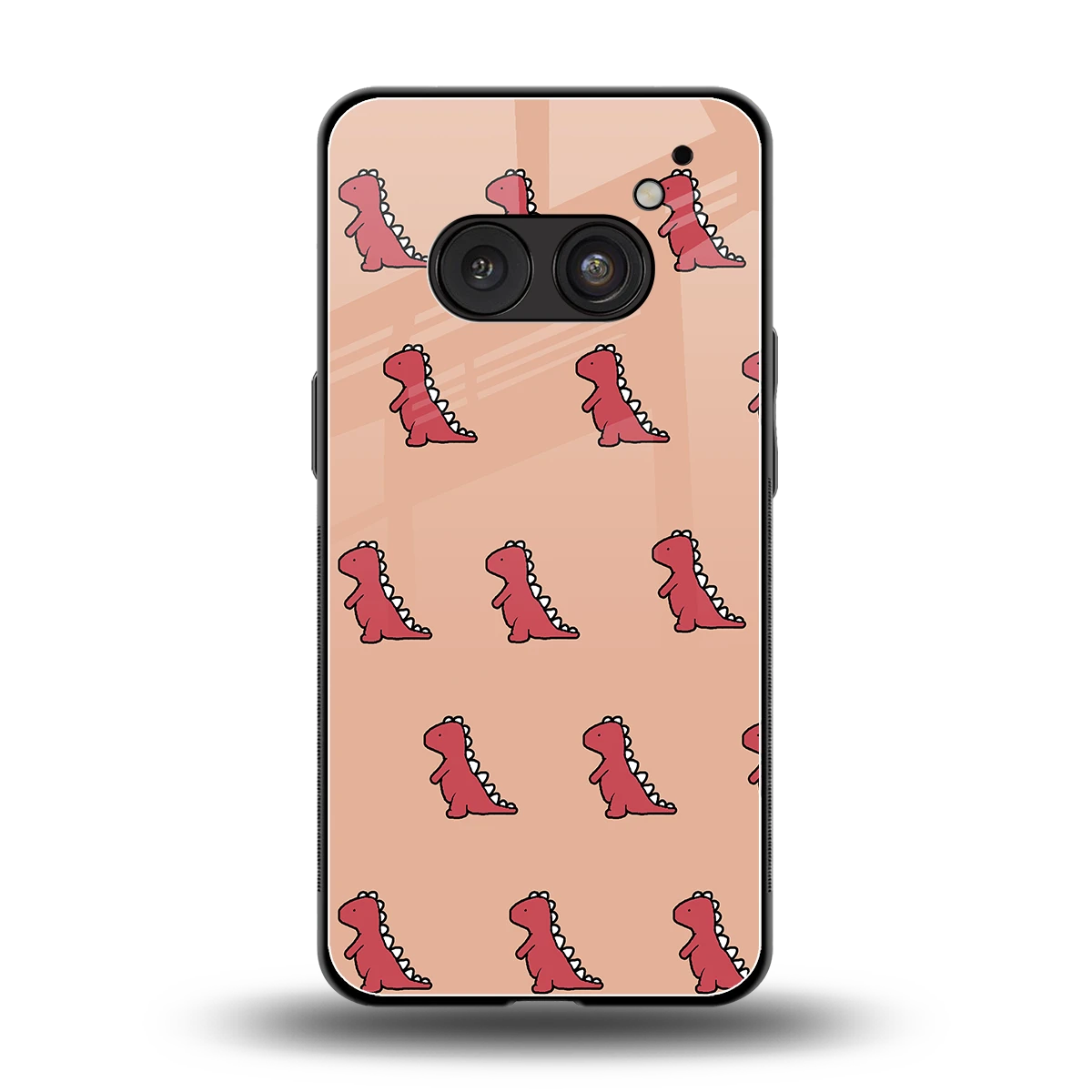 Dino Red back phone cover | glass case for nothing phone 2a