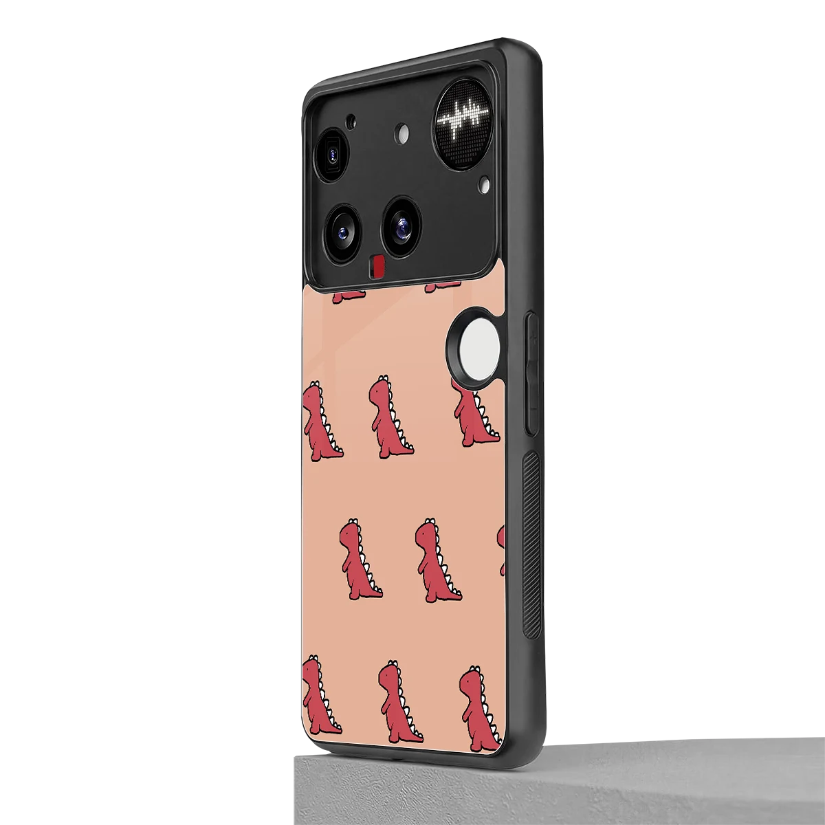 Dino Red nothing phone 3 mobile cover | shockproof glass phone case
