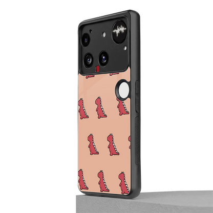 Dino Red nothing phone 3 mobile cover | shockproof glass phone case