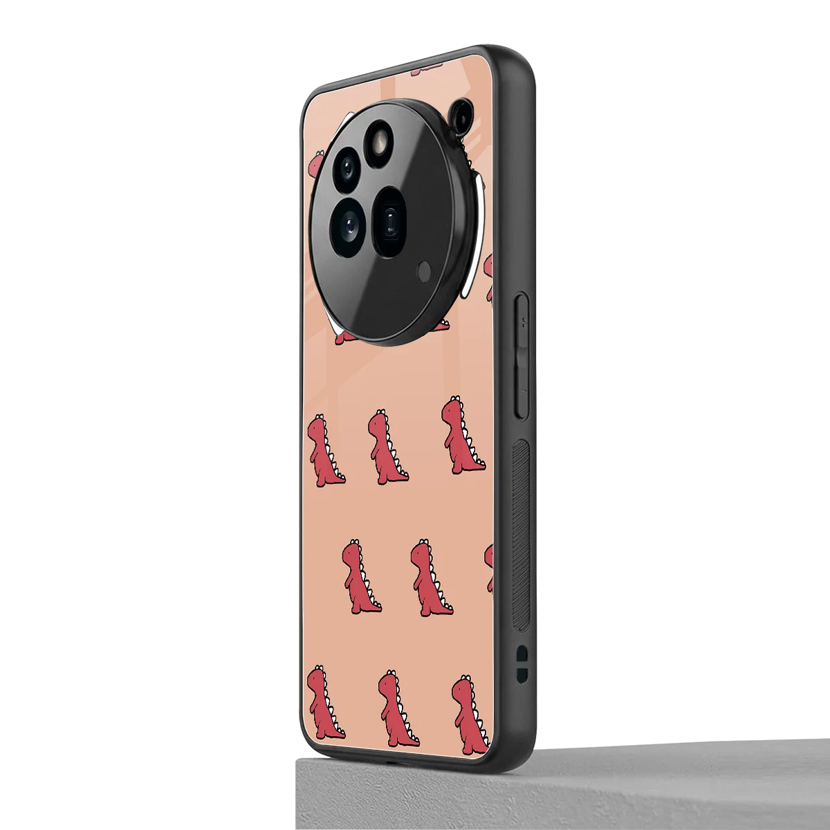 Dino Red nothing phone 3a pro mobile cover | shockproof glass phone case