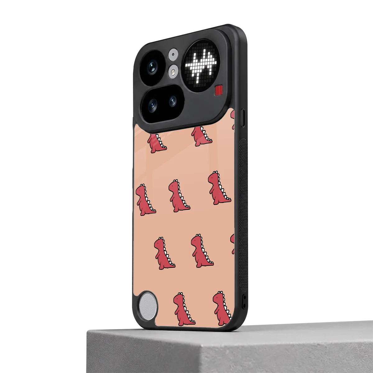 Dino Red nothing phone 4a pro mobile cover | shockproof glass phone case