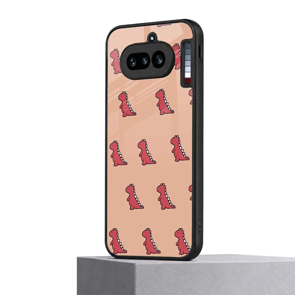 Dino Red nothing phone 4a mobile cover | shockproof glass phone case