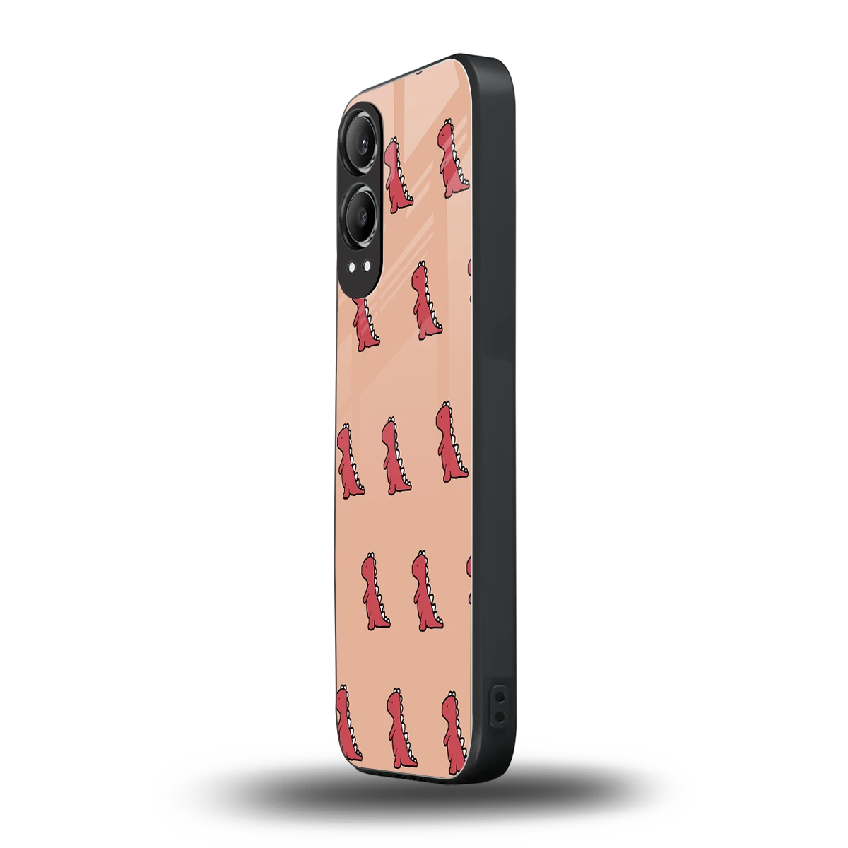 Dino Red oneplus nord ce 4 lite mobile cover | shockproof glass phone case