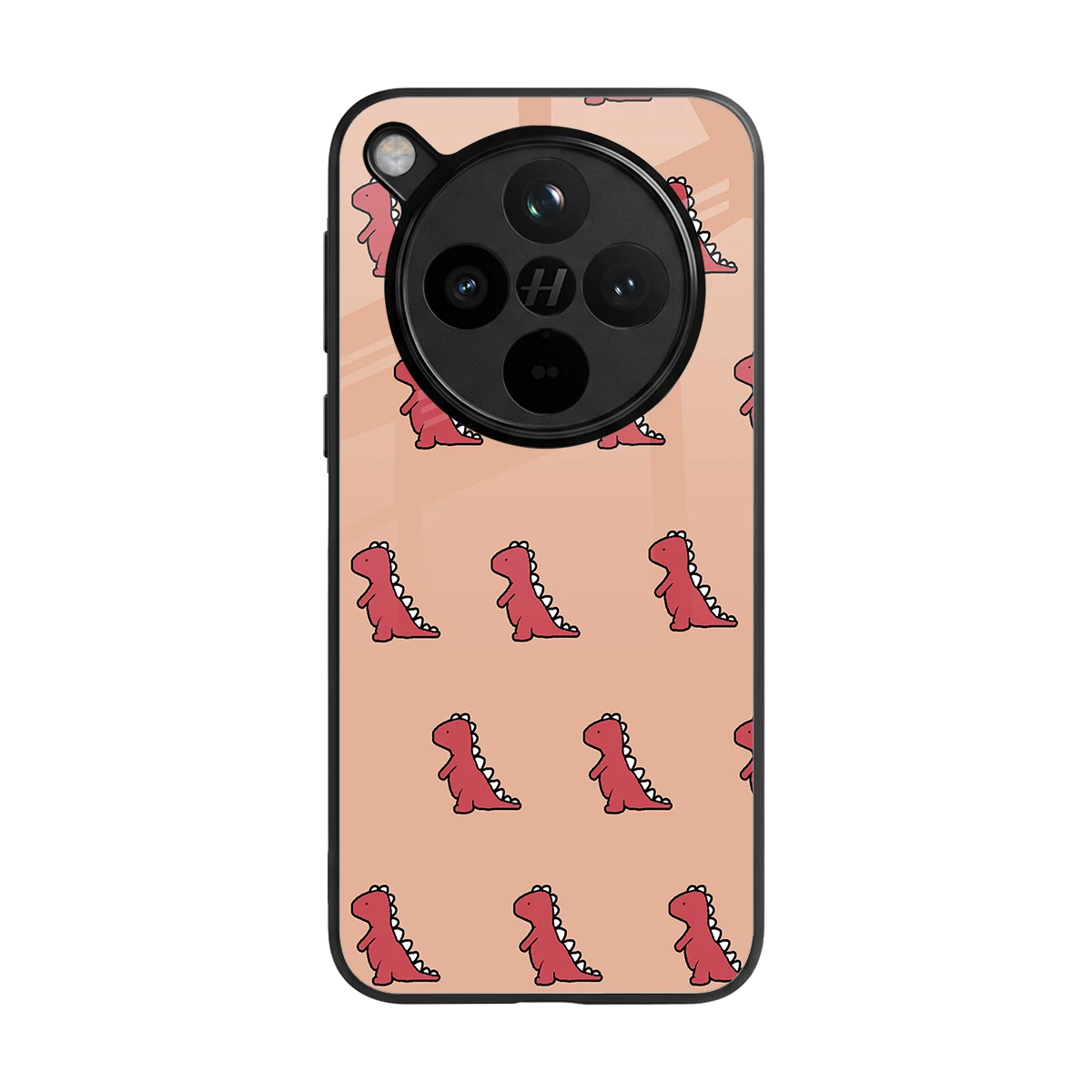 Dino Red back phone cover | glass case for oppo find x8