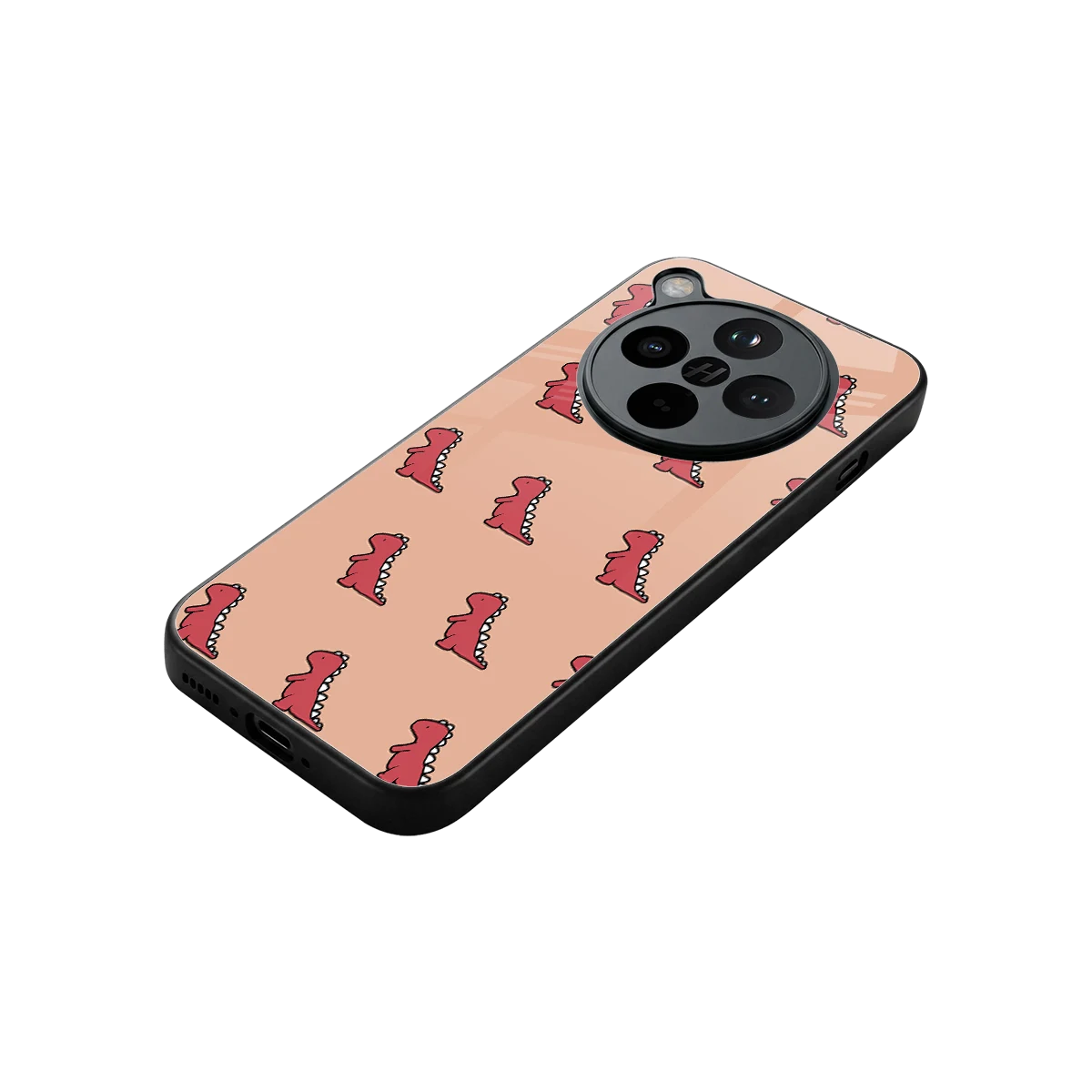 Dino Red stylish phone case for oppo find x8 | glossy glass and slim fit