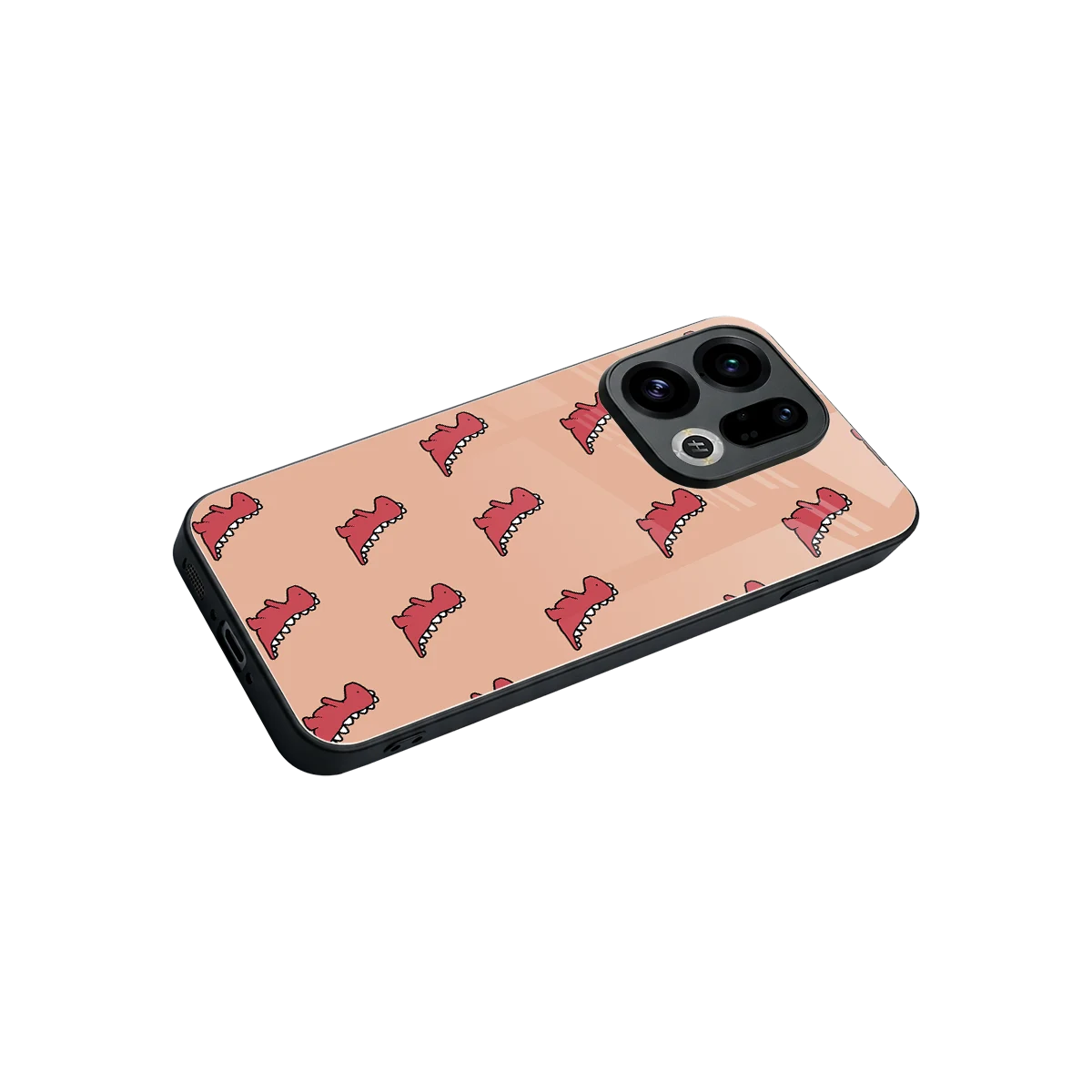 Dino Red stylish phone case for oppo find x9 | glossy glass and slim fit