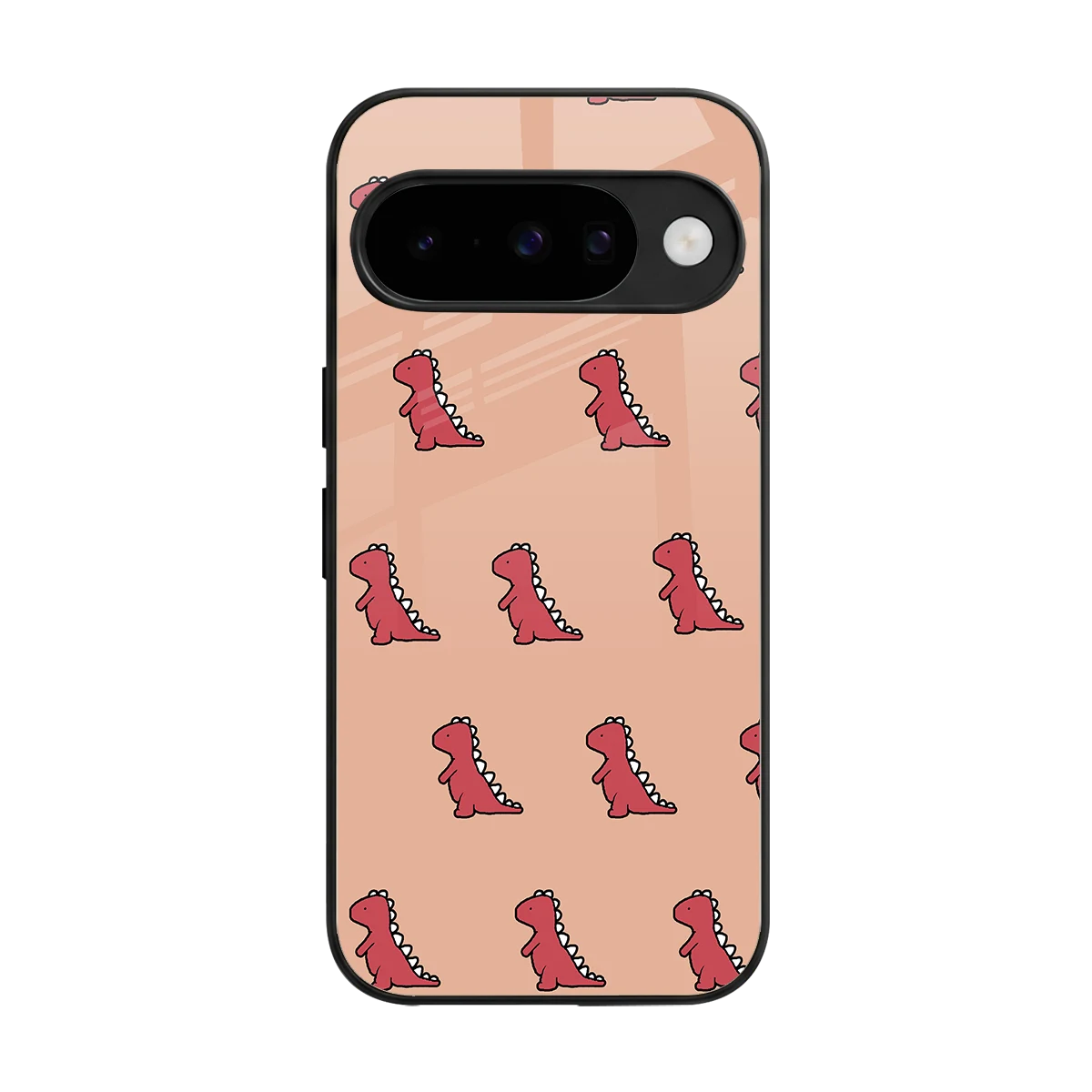 Dino Red back phone cover | glass case for google pixel 10