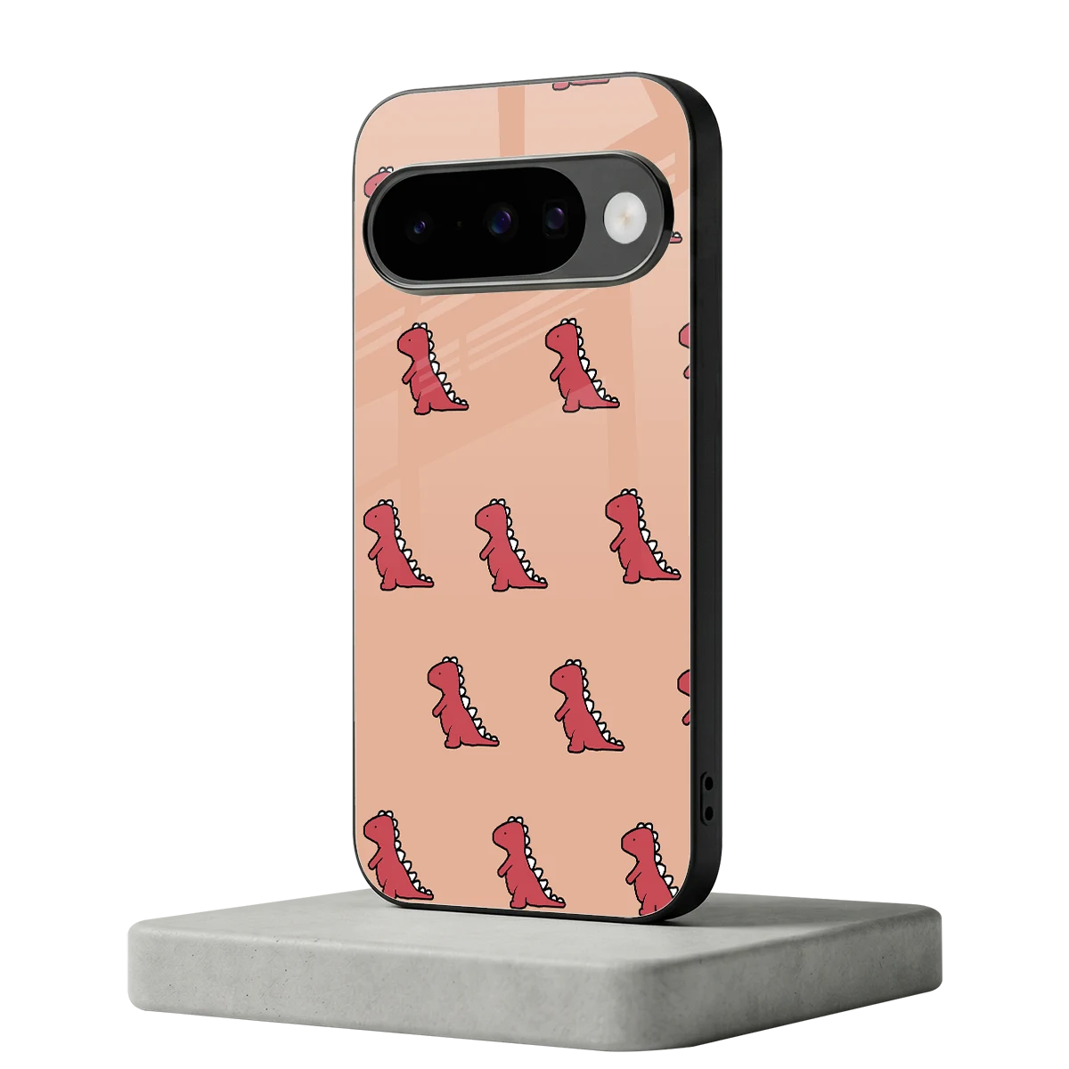 Dino Red google pixel 10 mobile cover | shockproof glass phone case
