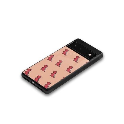 Dino Red google pixel 6 mobile cover | shockproof glass phone case
