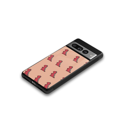 Dino Red google pixel 7 pro mobile cover | shockproof glass phone case