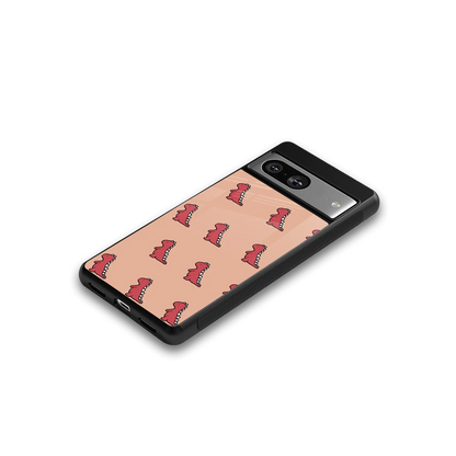 Dino Red google pixel 8 mobile cover | shockproof glass phone case