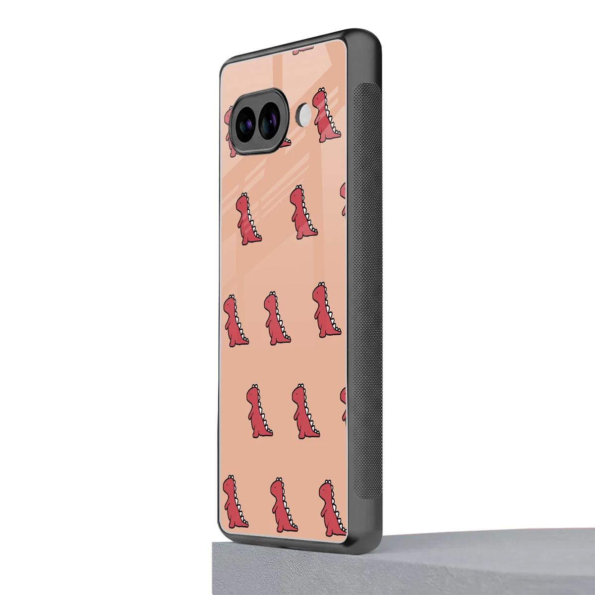 Dino Red google pixel 10a mobile cover | shockproof glass phone case