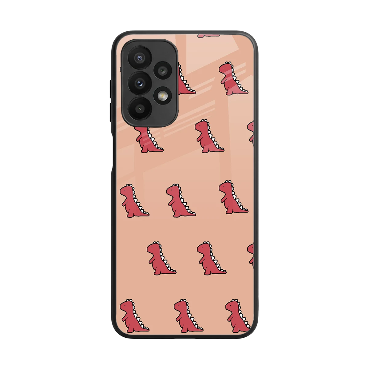 Dino Red back phone cover | glass case for samsung galaxy a23