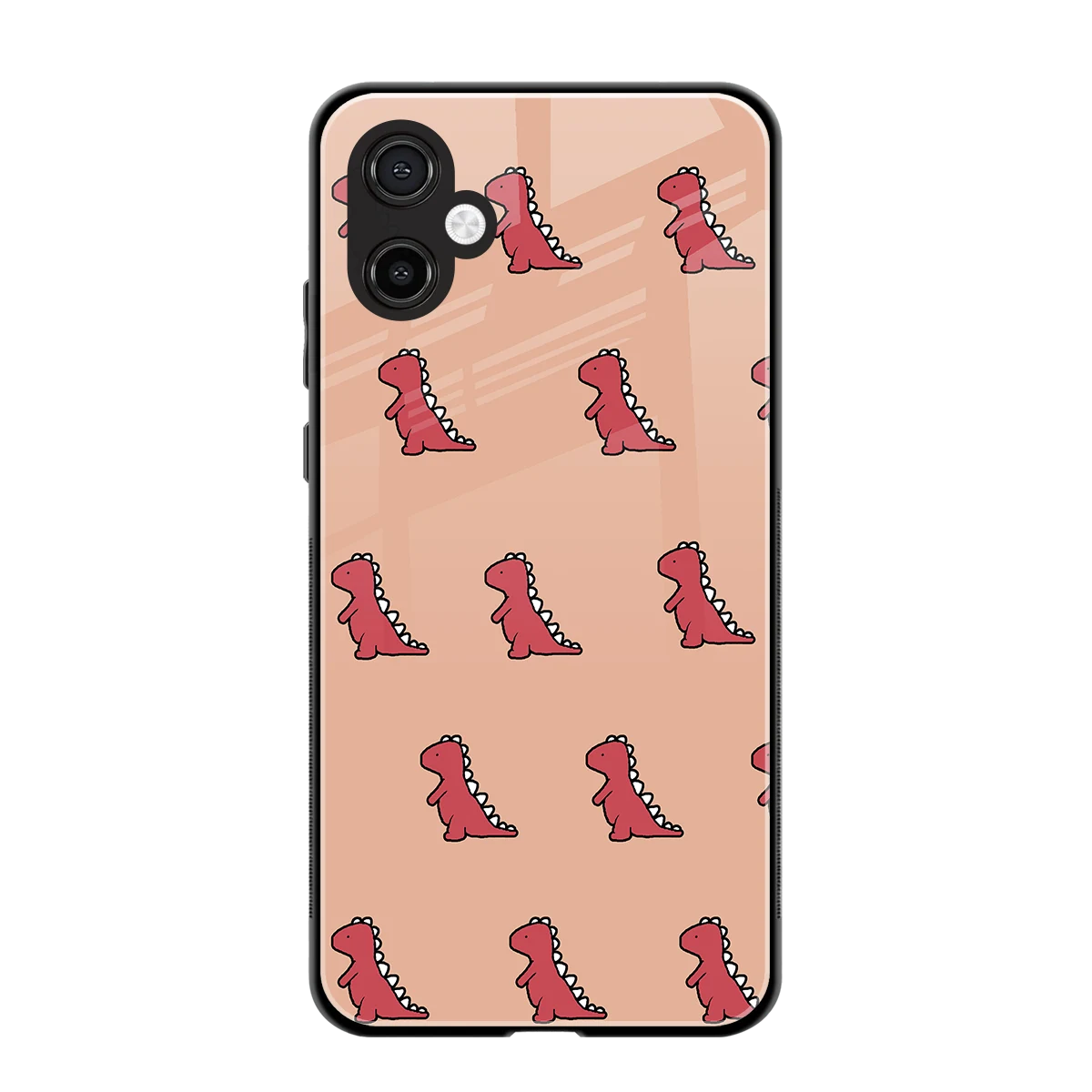 Dino Red back phone cover | glass case for samsung galaxy a06 5g