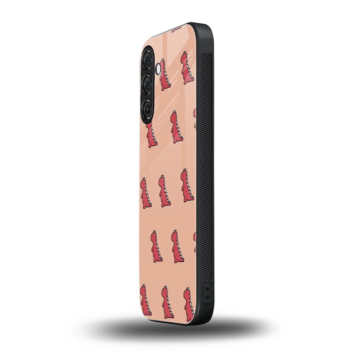 Dino Red samsung galaxy a35 5g mobile cover | shockproof glass phone case
