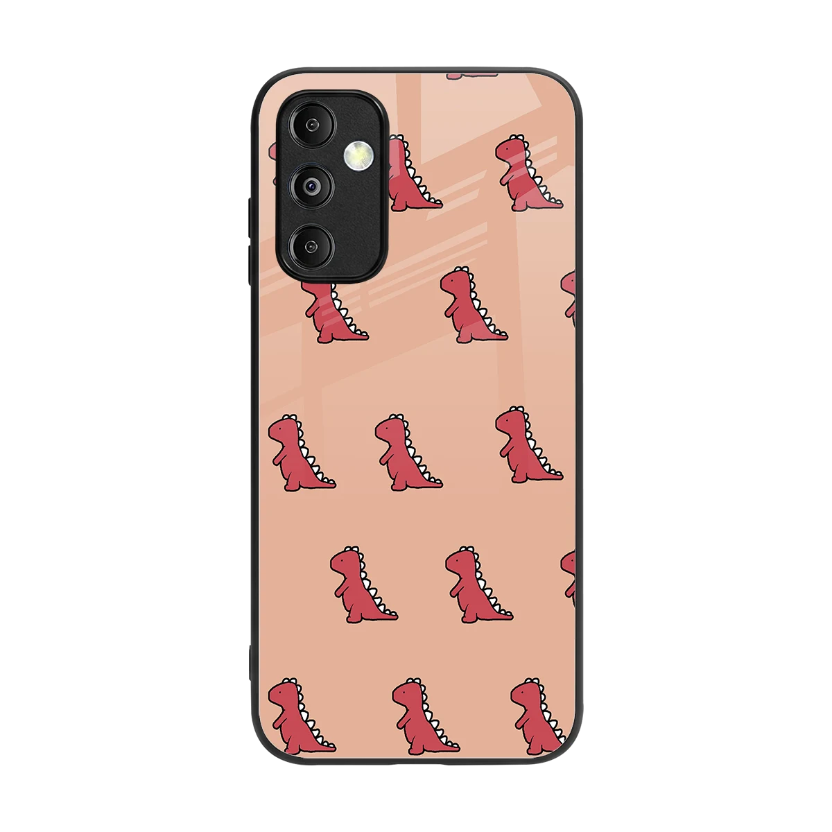 Dino Red back phone cover | glass case for samsung galaxy m14 5g
