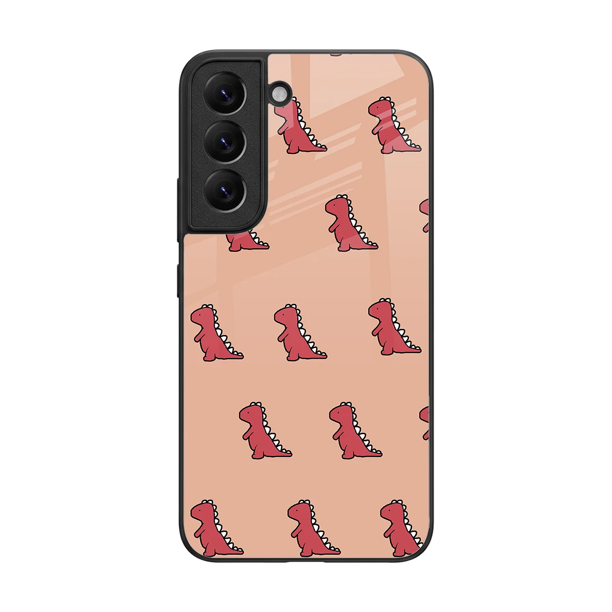 Dino Red back phone cover | glass case for samsung galaxy s22