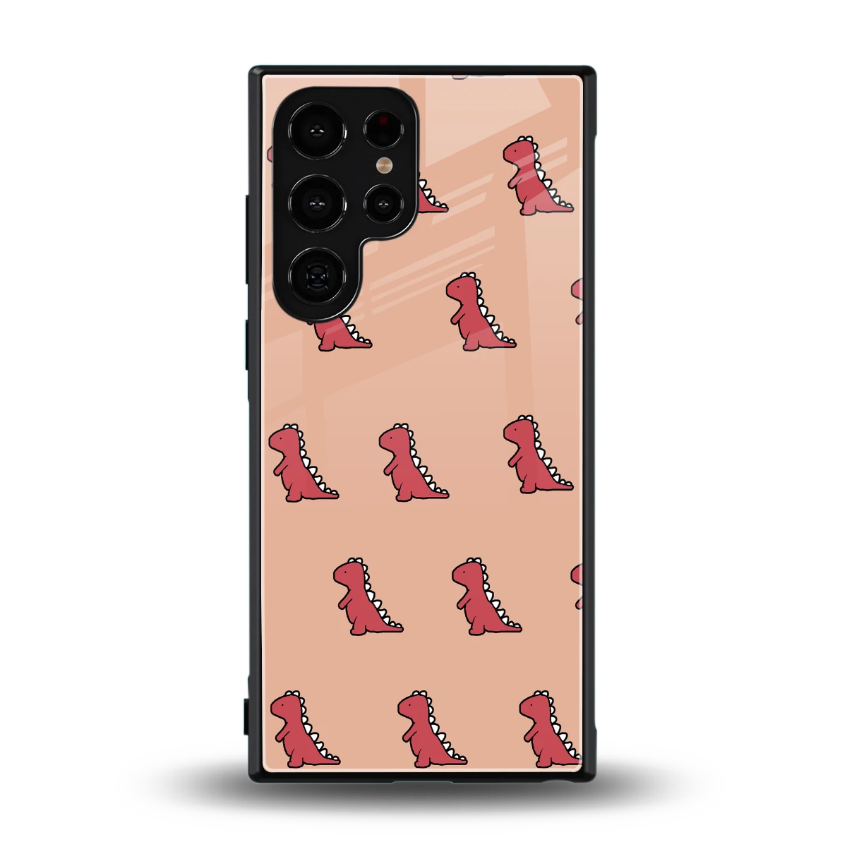 Dino Red back phone cover | glass case for samsung galaxy s24 ultra
