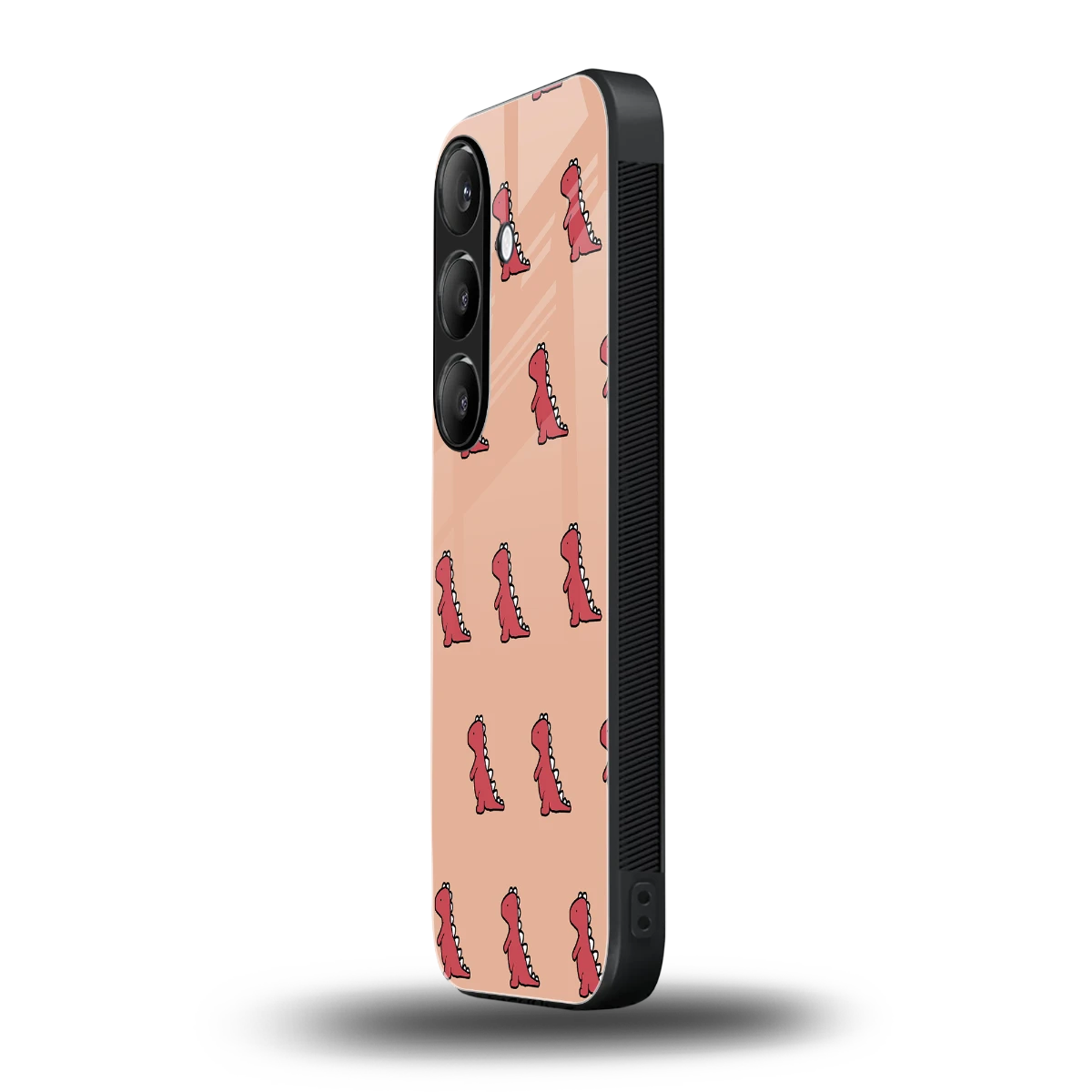 Dino Red samsung galaxy s24 mobile cover | shockproof glass phone case