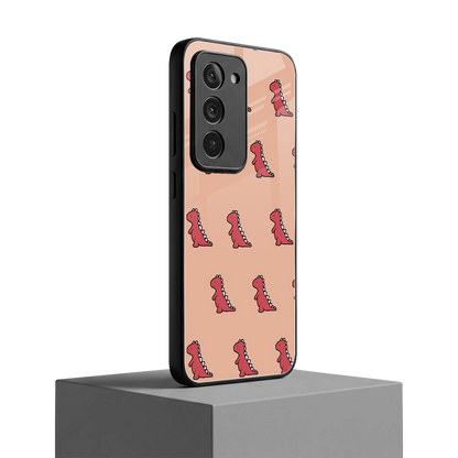Dino Red redmi 15 5g mobile cover | shockproof glass phone case