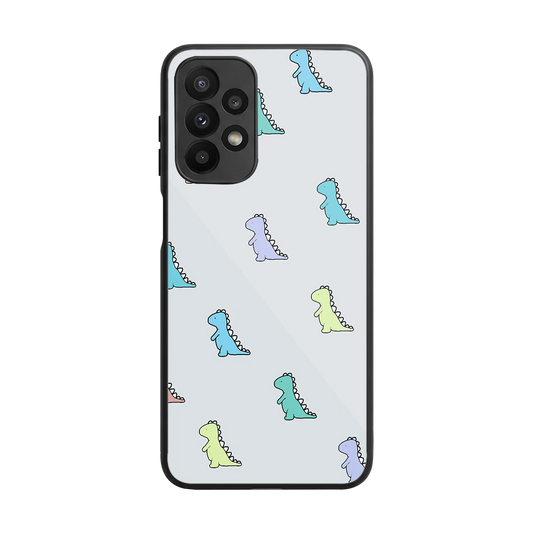 Dino back phone cover | glass case for samsung galaxy a23