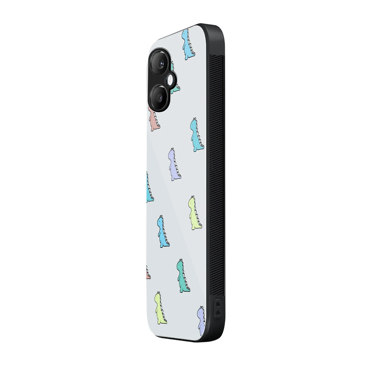 Dino samsung galaxy a06 5g mobile cover | shockproof glass phone case