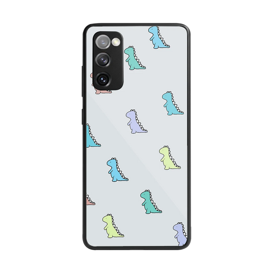 Dino back phone cover | glass case for samsung galaxy s20 fe