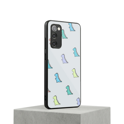 Dino samsung galaxy s20 fe mobile cover | shockproof glass phone case