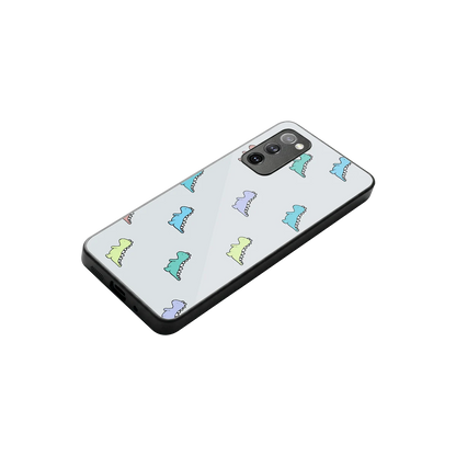 Dino stylish phone case for samsung galaxy s20 fe | glossy glass and slim fit